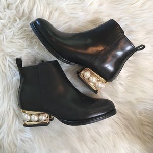 Jeffrey Campbell Orlando Faux Pearl Boots